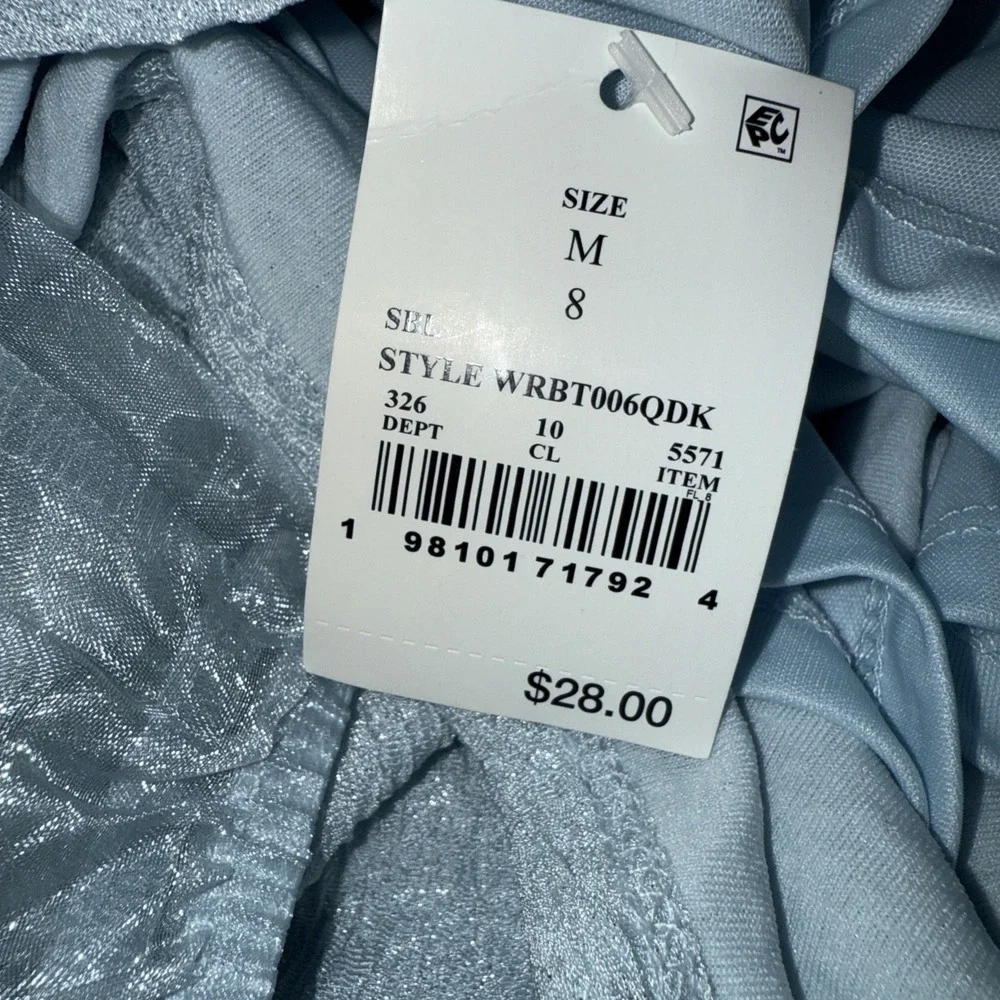 NEW GIRLS BEETLEJUICE ASTRID Costume BLUE DRESS SIZE‎ S 8